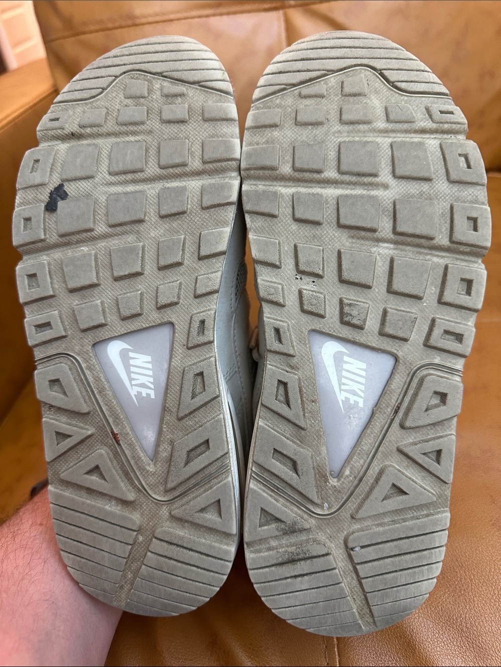 Nike Light Gray and White Air Max Sneakers - Picture 3 of 4